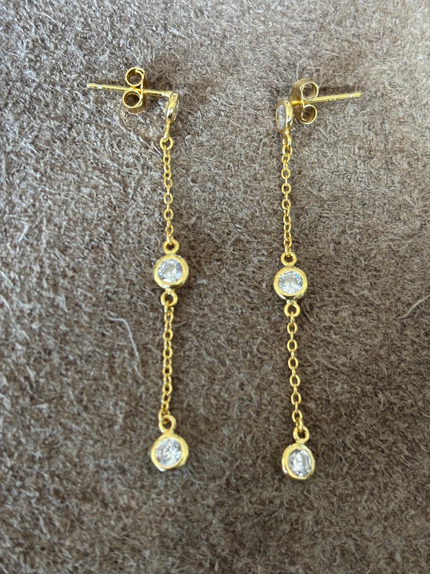 Diamond by the yard earrings