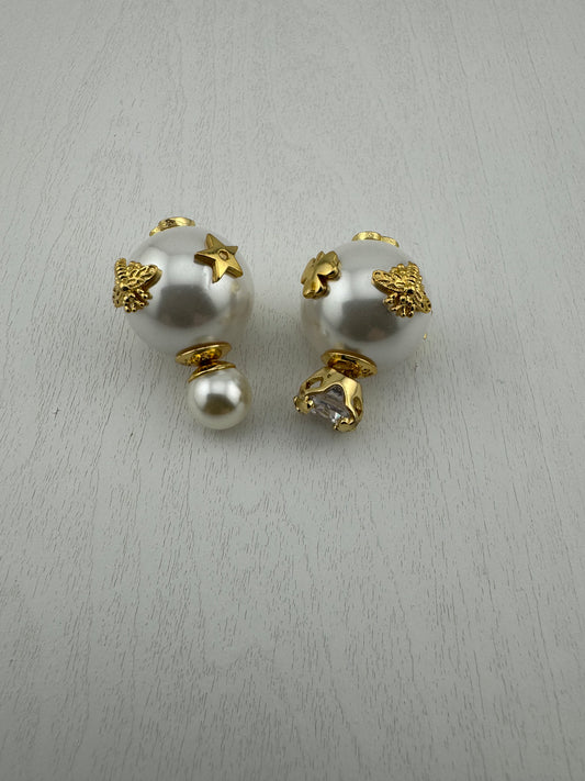 Mix match charm ear studs