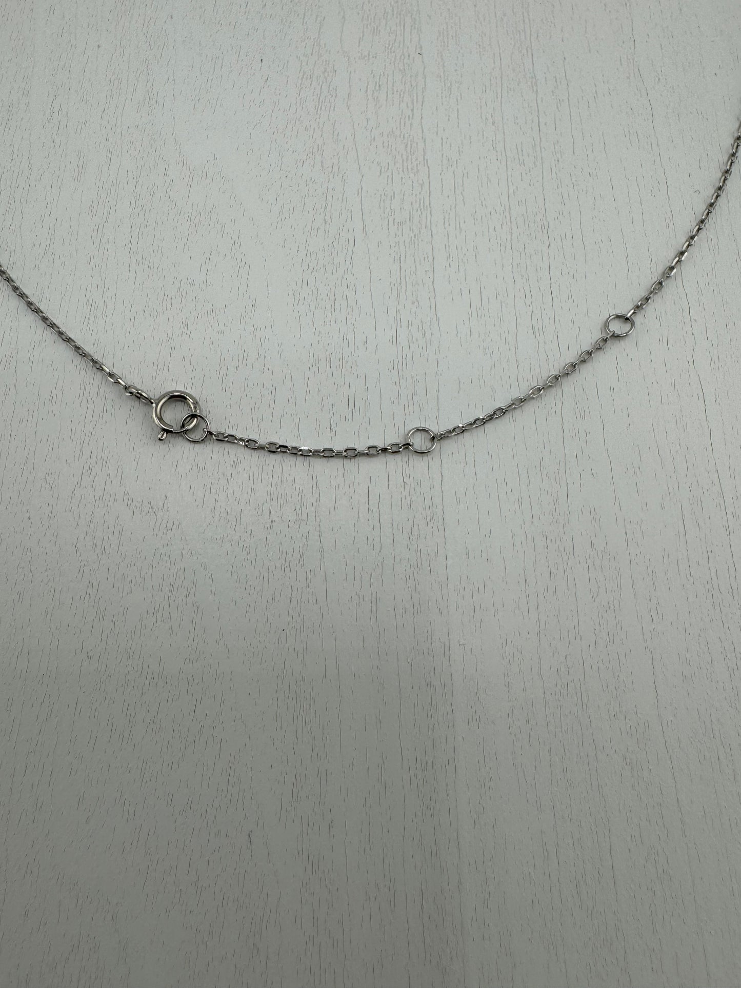 Small cross tennis necklace