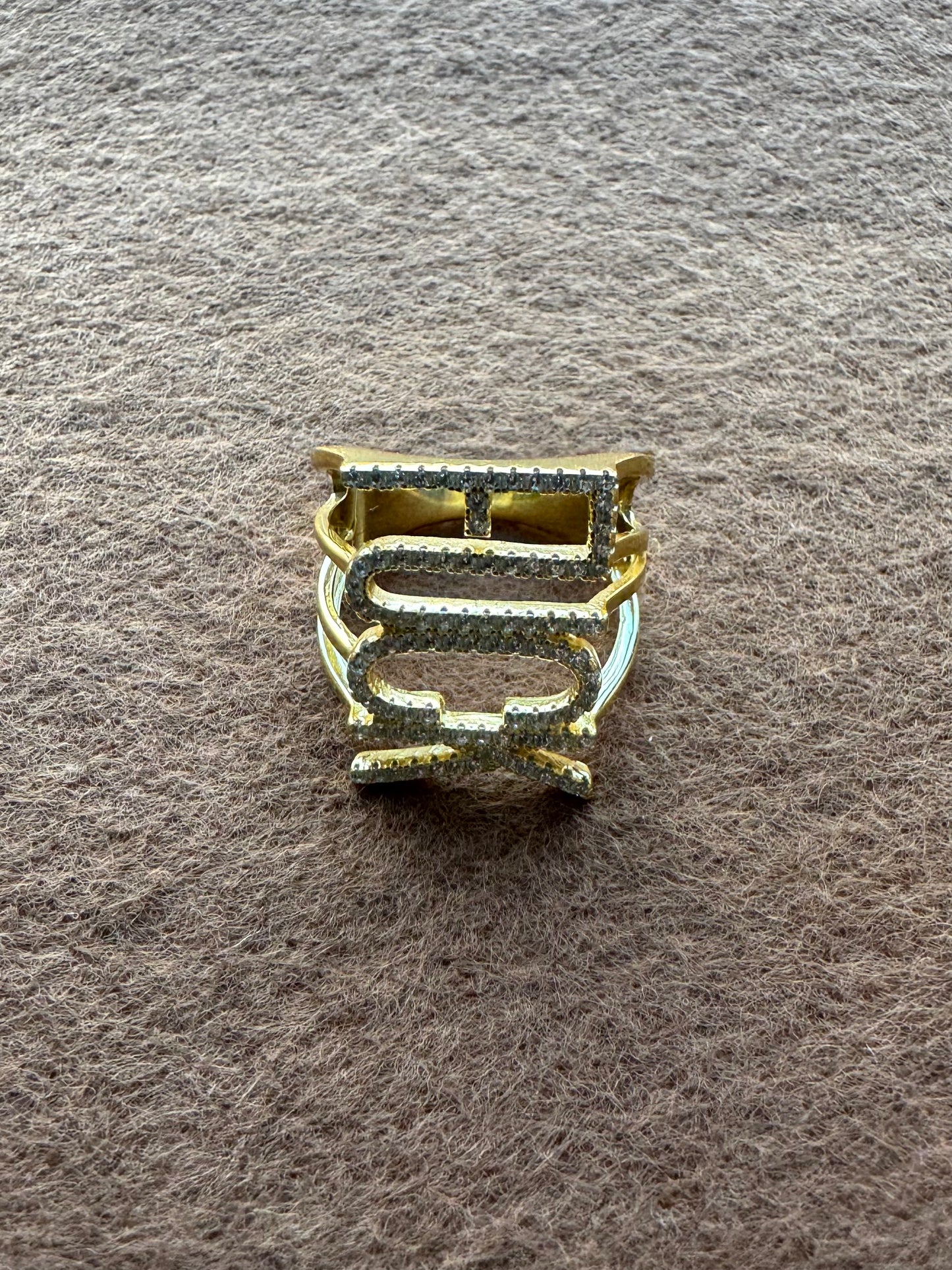 FUCK ring gold