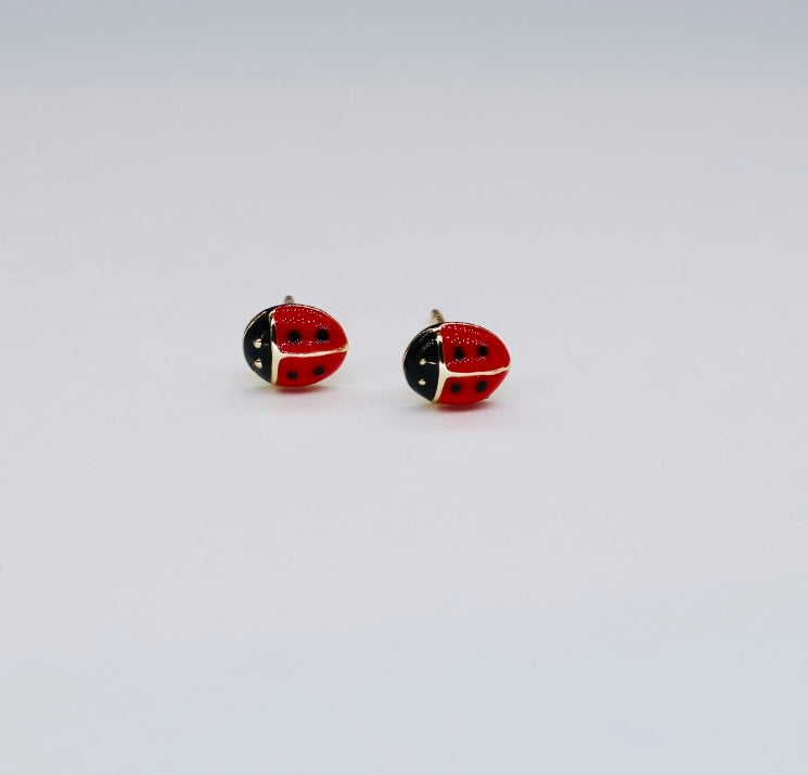 Lady bug studs