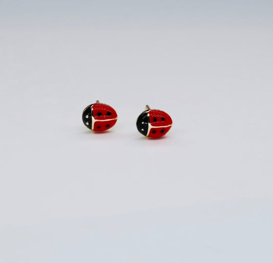 Lady bug studs