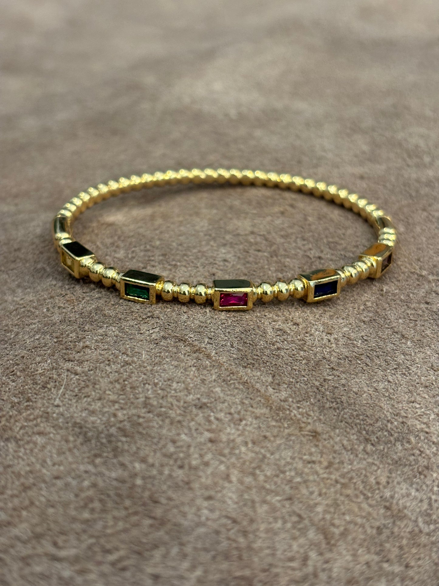 Multi stone bangle