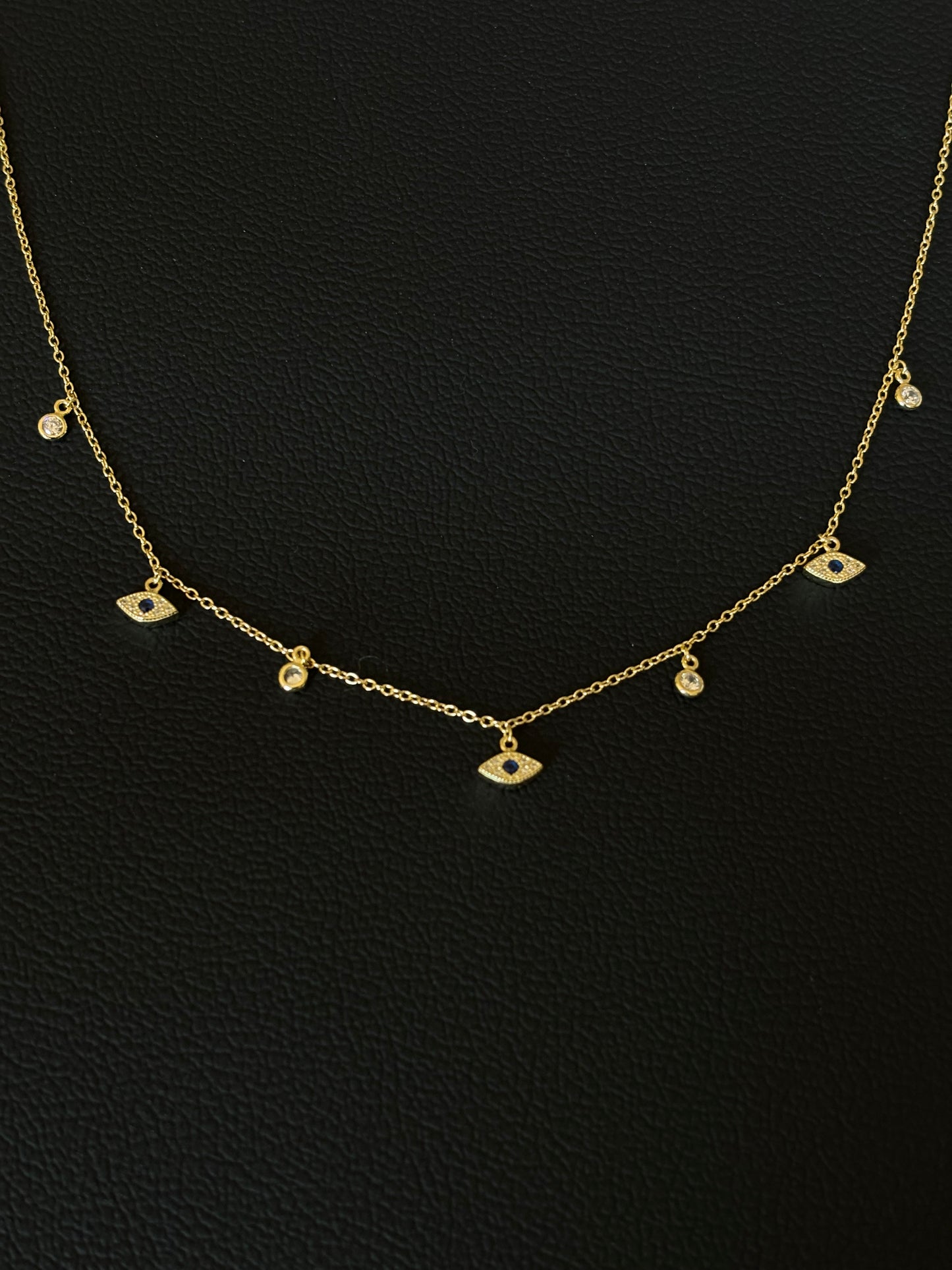 Evil eye choker necklace