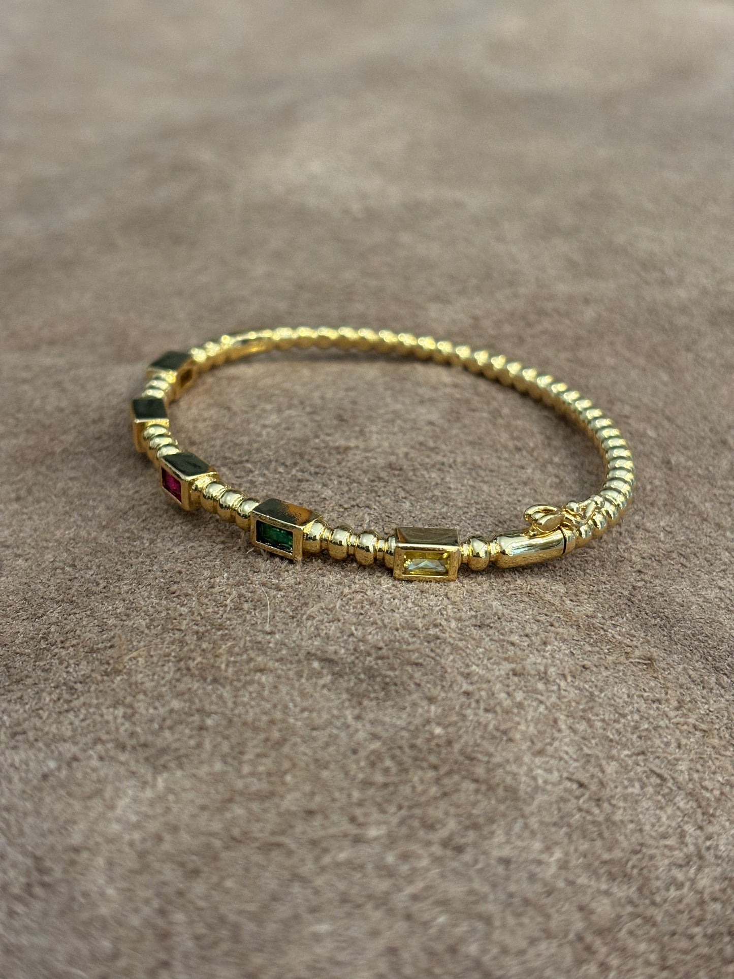 Multi stone bangle