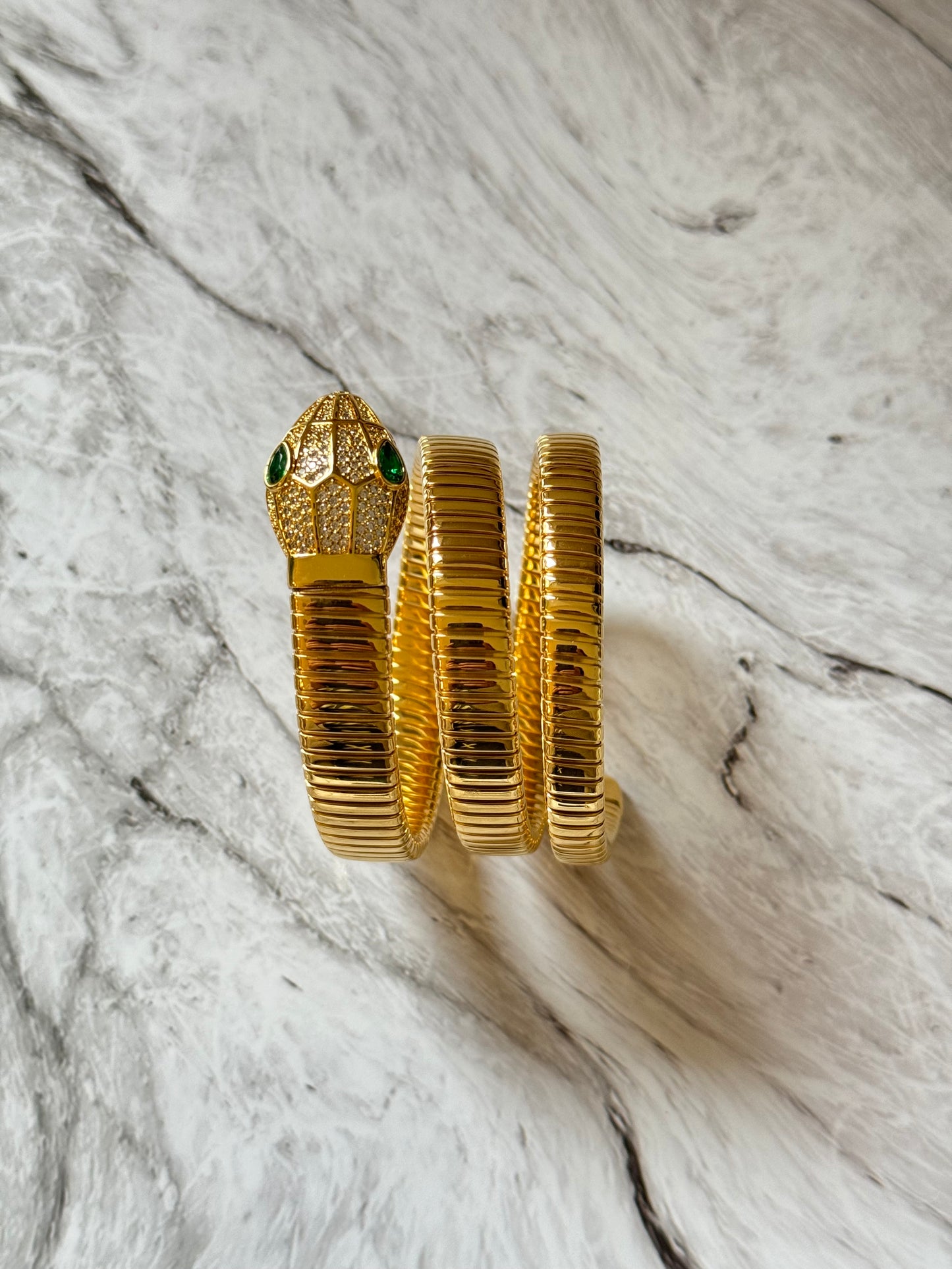 Serpentine wrap bracelet