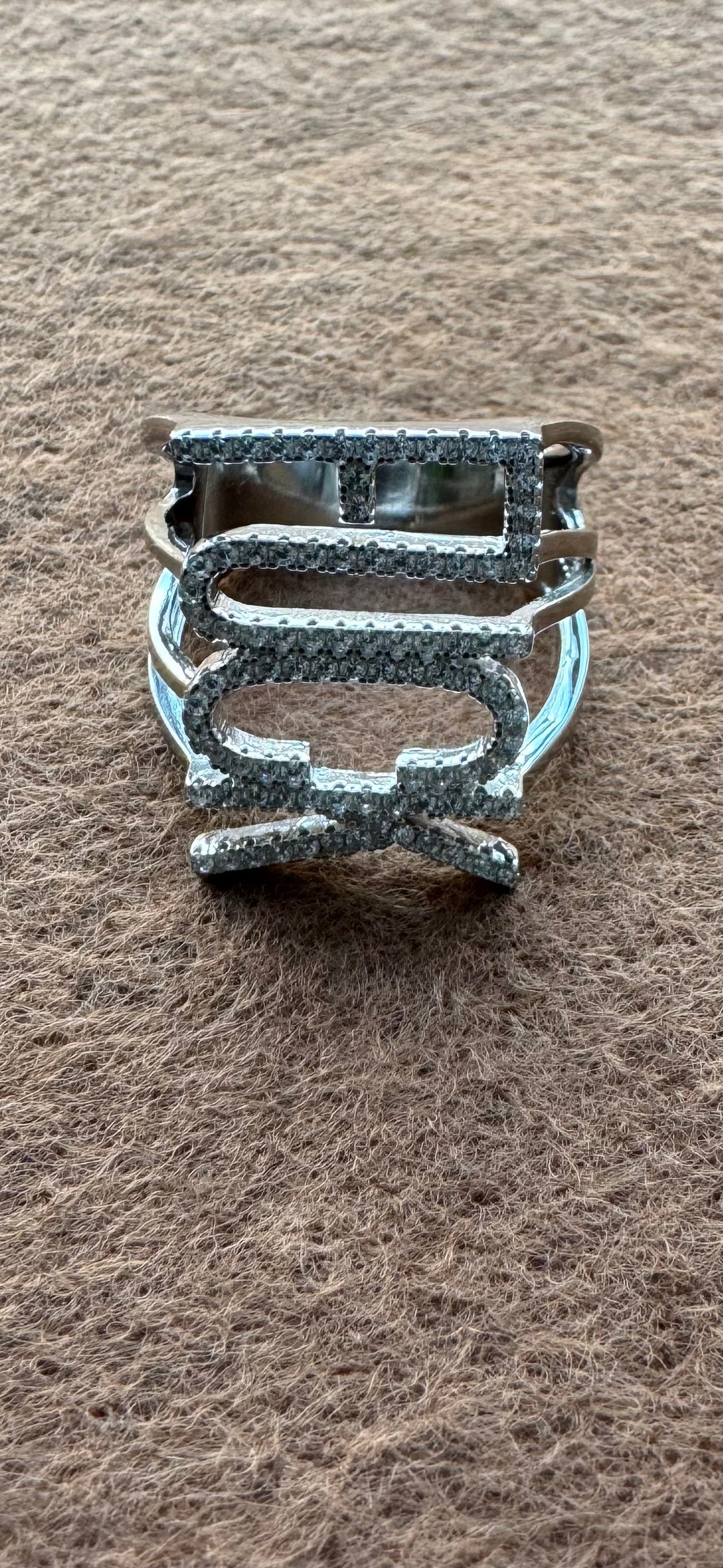 FUCK ring silver