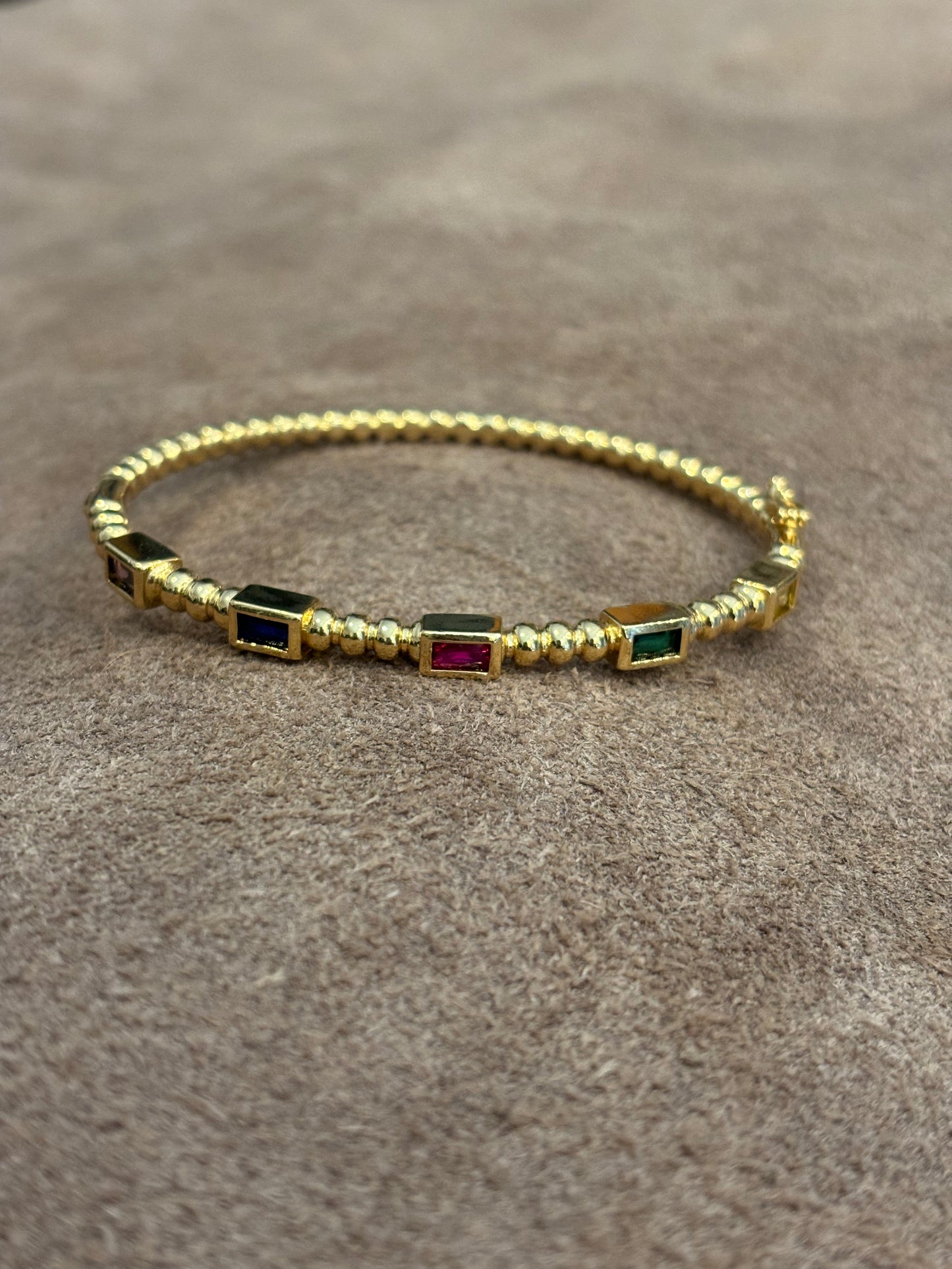 Multi stone bangle