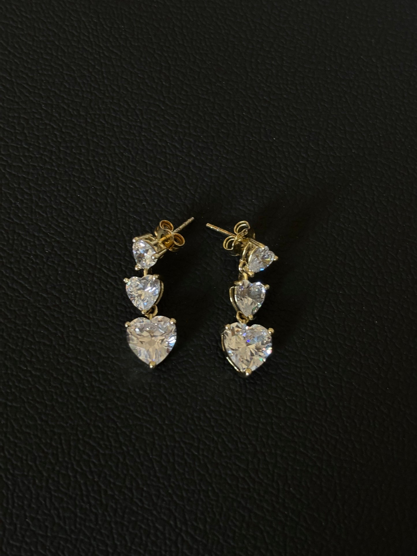 Triple gear earrings