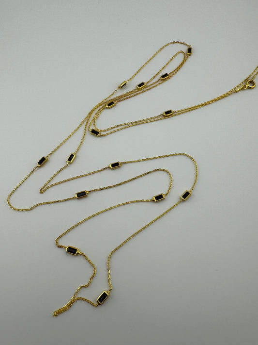 EMERALD LONG NECKLACE