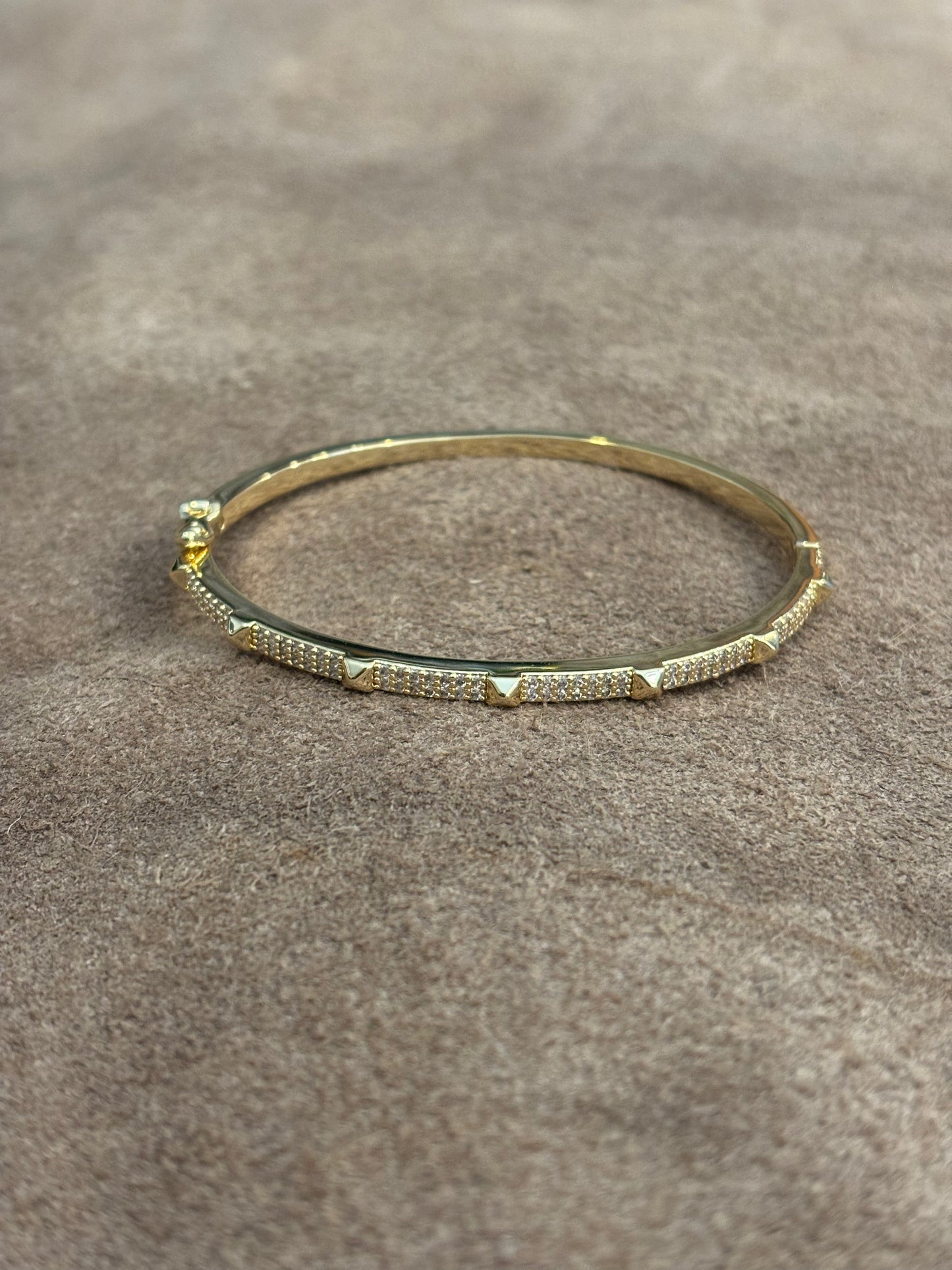 Skinny spiked bangle