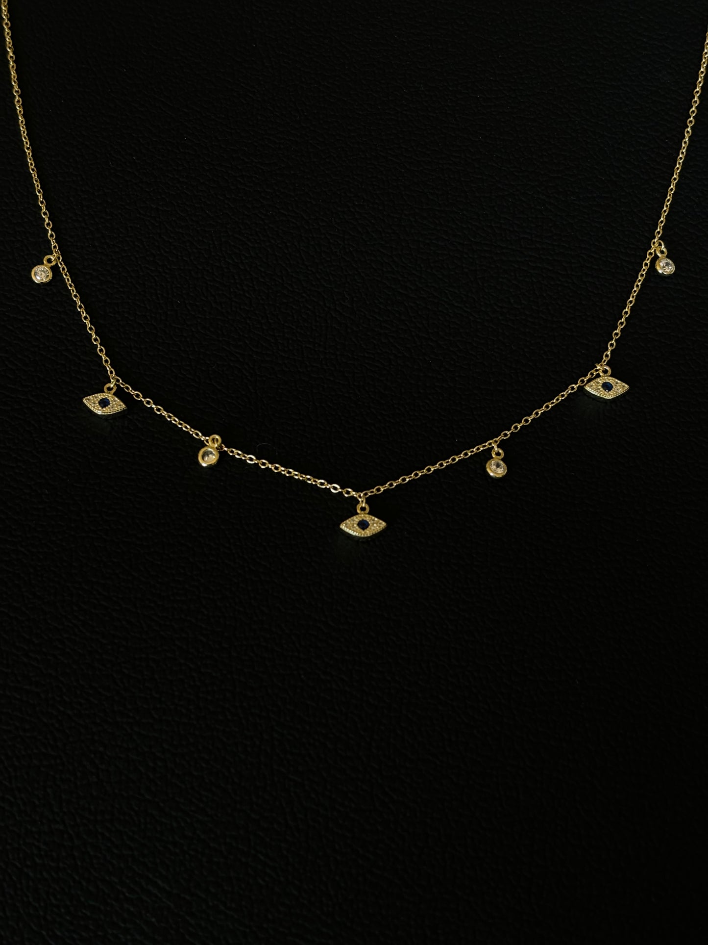 Evil eye choker necklace
