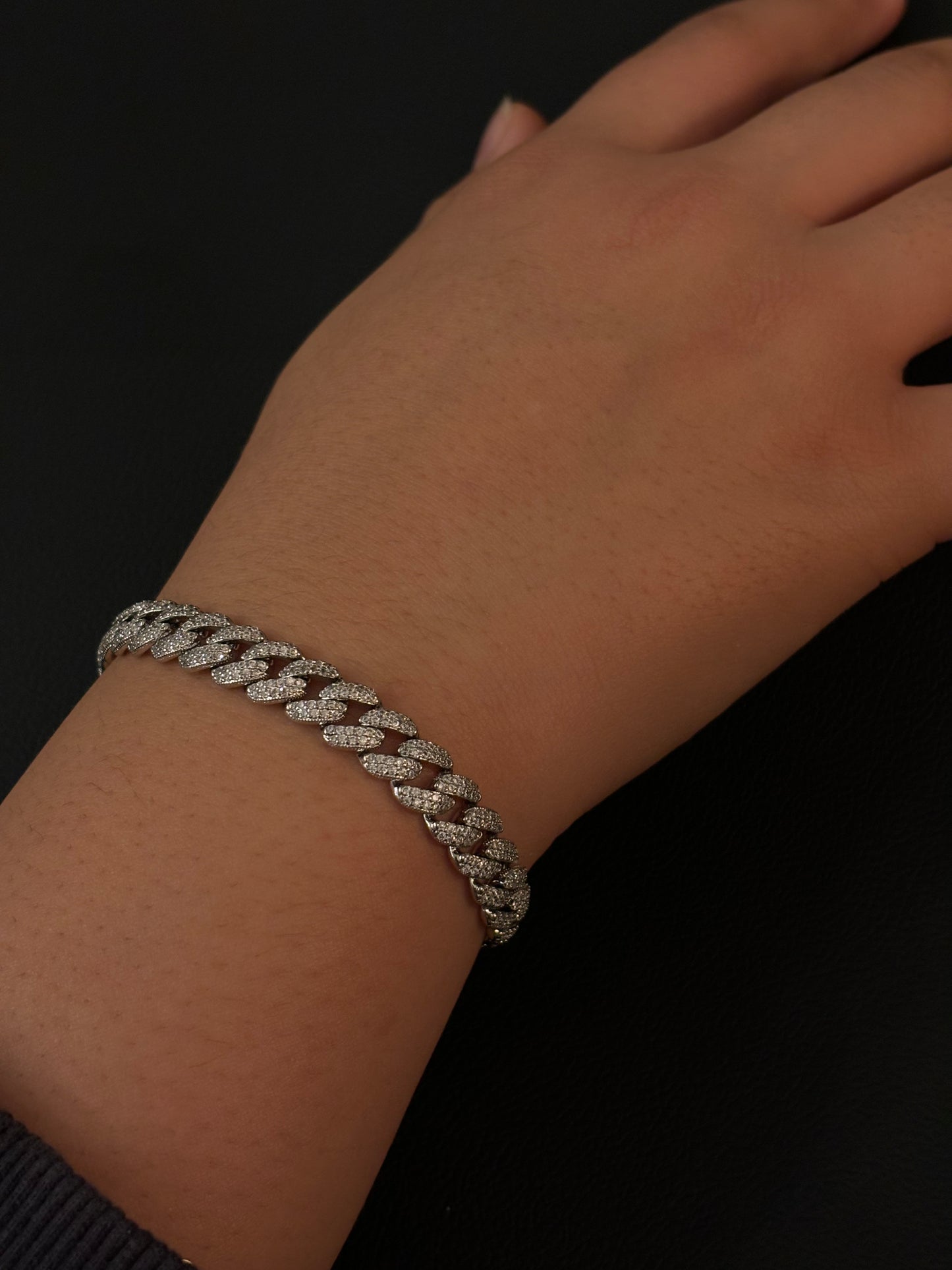 Silver Cuban bracelet