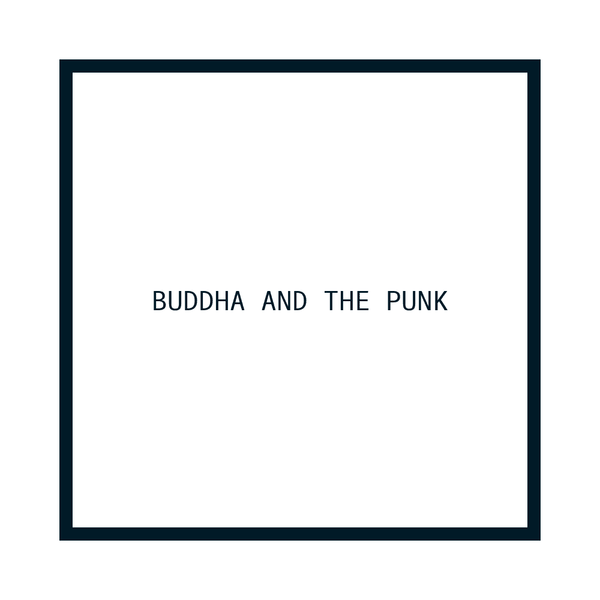 Buddha and the punk logo