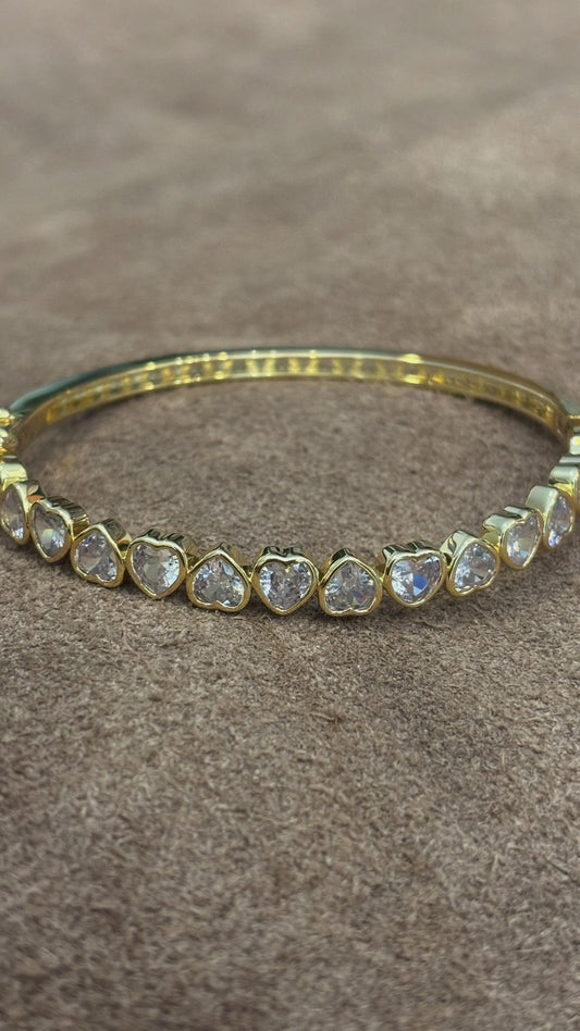 WHITE SILVER H BRACELET