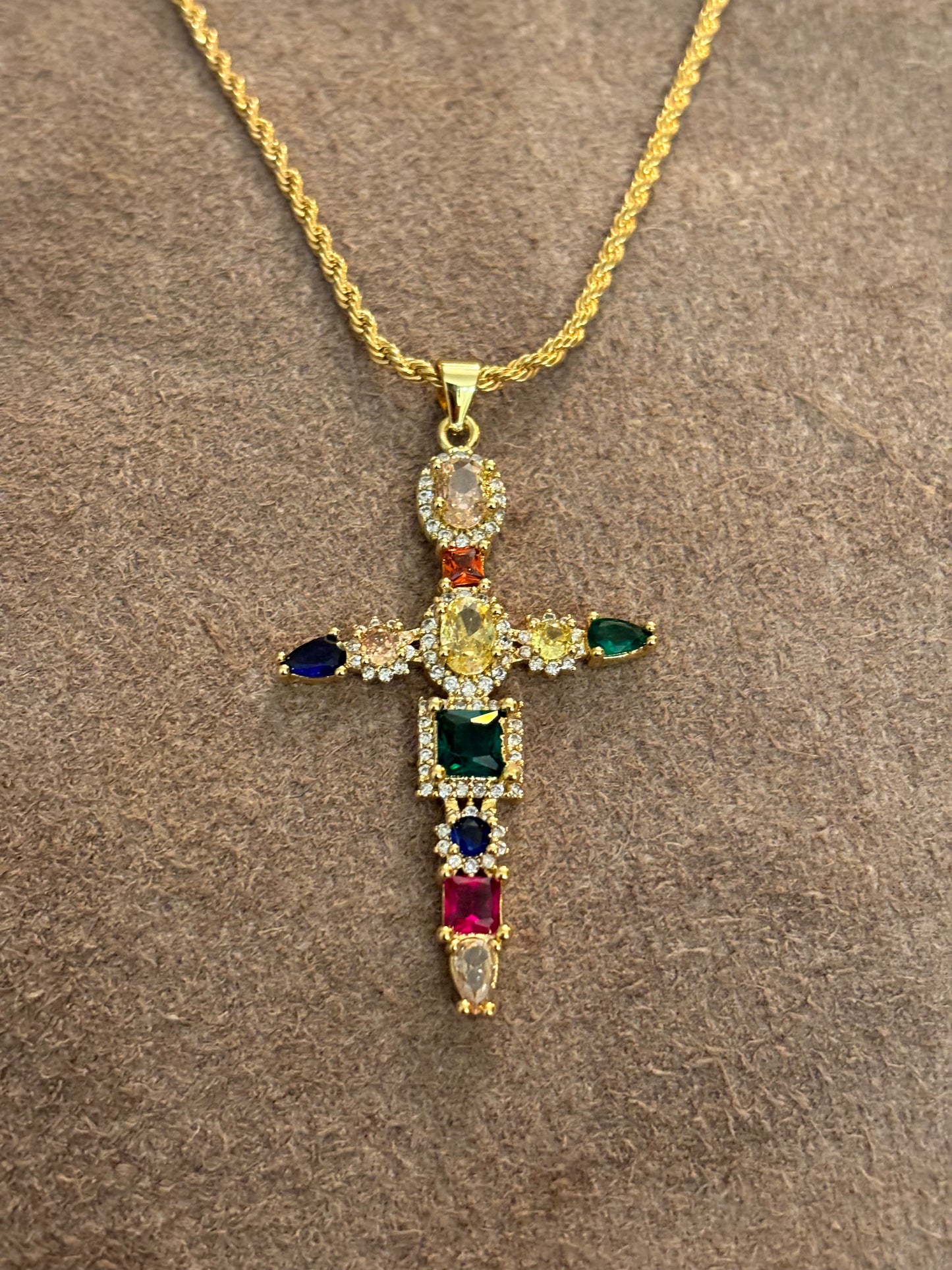 Multi stone cross