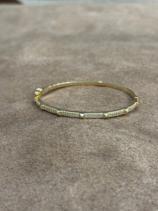 Skinny spiked bangle