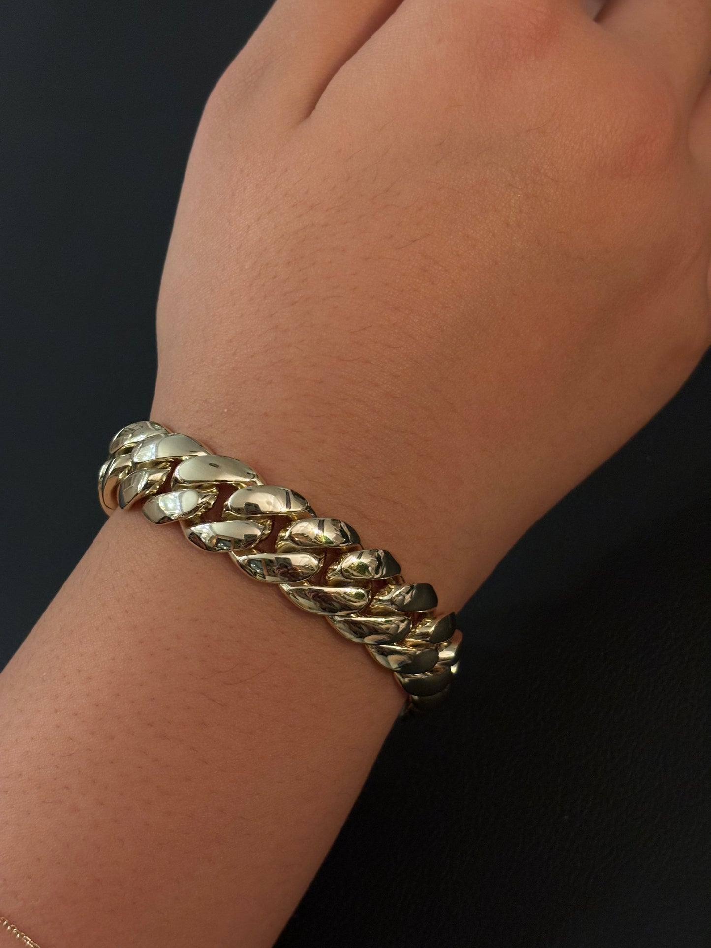Thick unisex Cuban bracelet