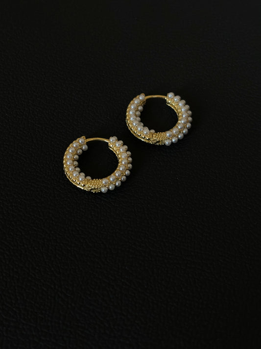 Pearl hoops