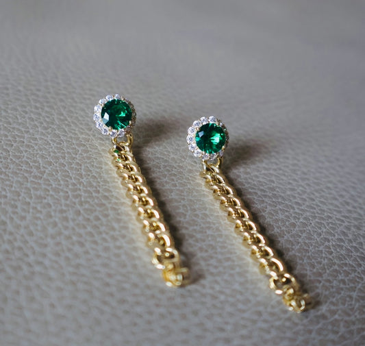 Tàshi chain earrings