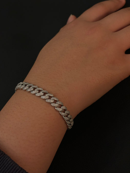 Silver Cuban bracelet