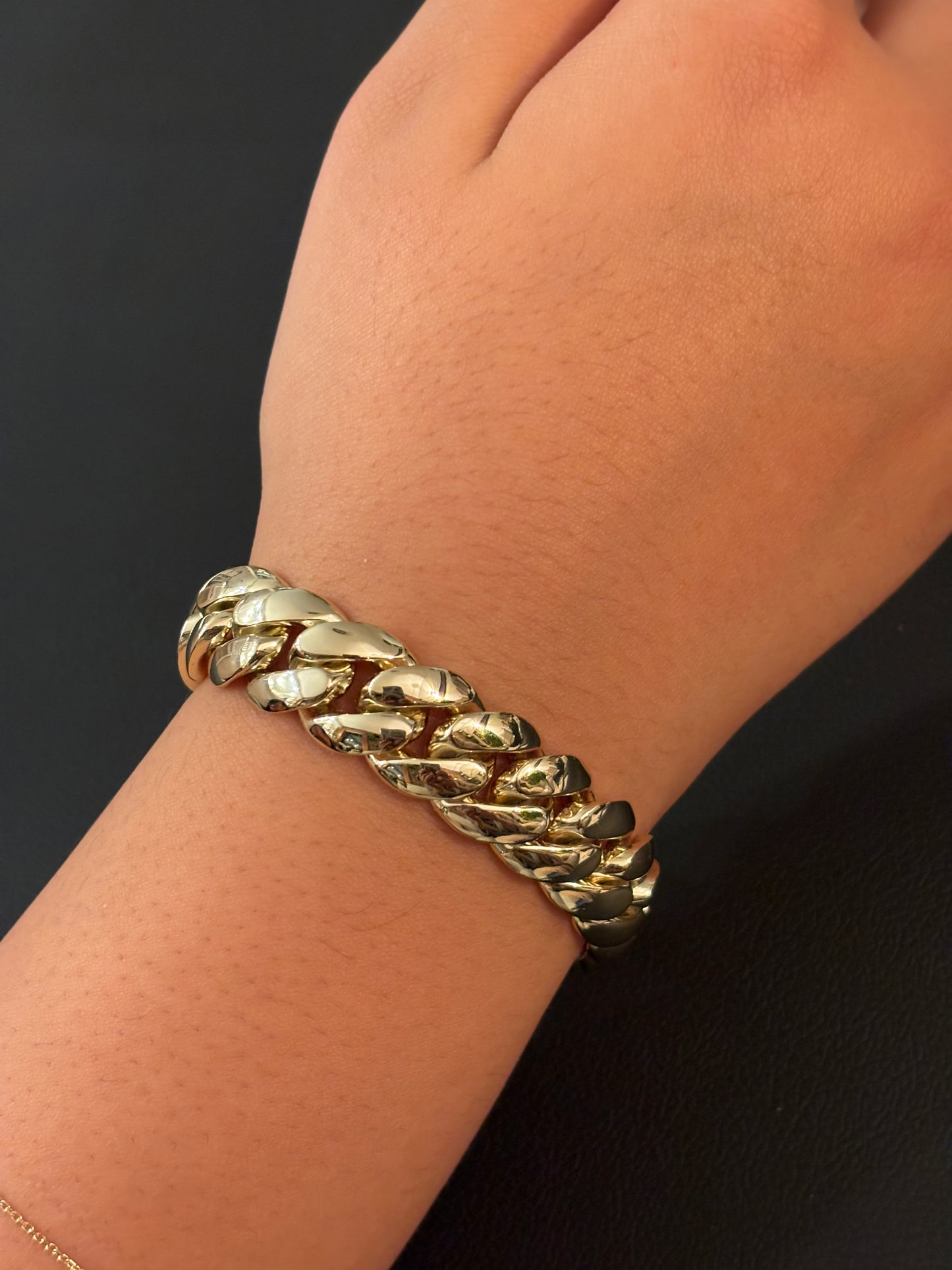 Thick unisex Cuban bracelet
